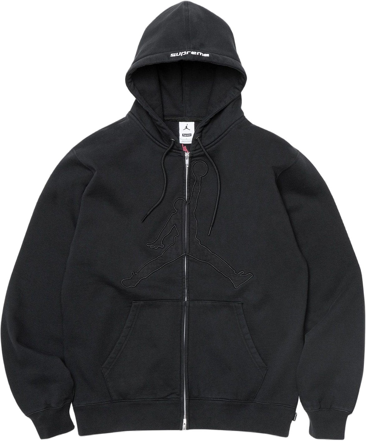 Supreme®/Jordan® Zip Up Hooded Sweatshirt view 5